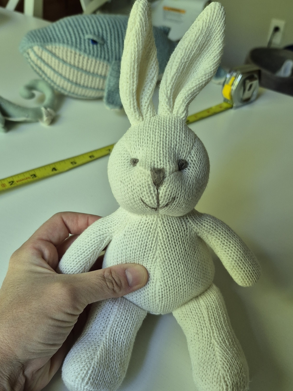 Organic Cotton Knit Bunny Plush